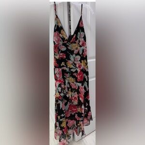 Floral Black Maxi Dress